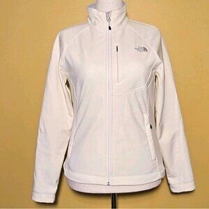 The North Face Women’s Jacket Size M Soft Shell Light Beige Gray Apex Barrier NF
